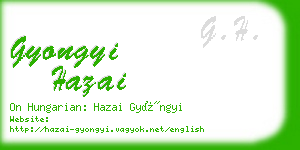 gyongyi hazai business card